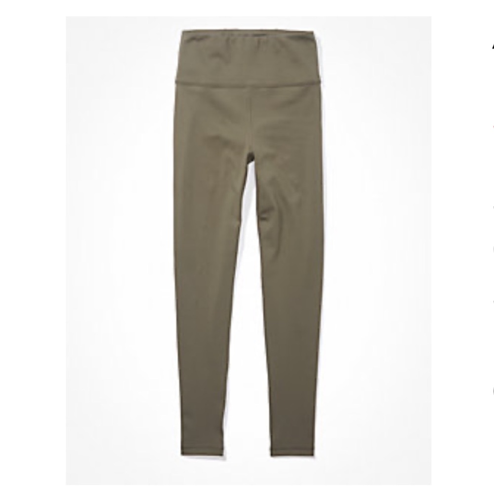 AE Highest Waist 7/8 Lightweight Everyday Legging, size XXL in shade Olive